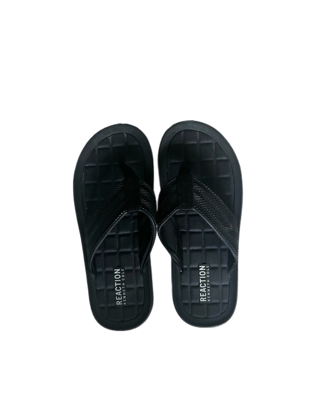 Kenneth Cole Reaction Black Quilted Foam Thong Sandals for Kids